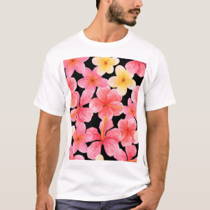 Blume des Hibiskus Plumeria T-Shirt