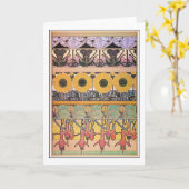 Blume des Jugendstils, Mucha Karte (Gelbe Blume)