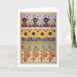 Blume des Jugendstils, Mucha Karte