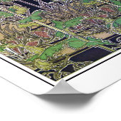 Blume des Jugendstils, Mucha Poster (Ecke)