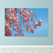 Blume des Kirschbaumes Leinwanddruck (Insitu (Holzboden))