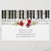 Blume des Klaviermarsala Flyer (Hinten)