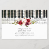 Blume des Klaviermarsala Flyer (Hinten)