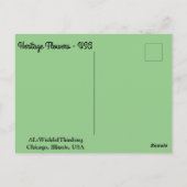 Blume des Kulturerbes - USA Postkarte (Rückseite)