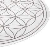 Blume des Leben-Kristallgitters (V-Rauch) Schneidebrett (Ecke)