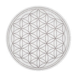 Blume des Leben-Kristallgitters (V-Rauch) Schneidebrett