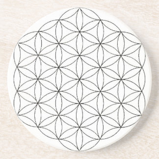 Blume des Leben-Sandstein-Untersetzer Getränkeuntersetzer