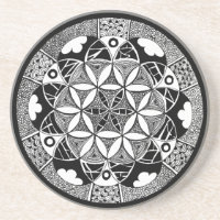Blume des Leben-Untersetzer