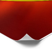 Blume des Lebens 2 - goldgelocht Poster (Ecke)