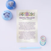 Blume des Lebens - Amethyst Malachit und Gold Flyer (Einzeln)