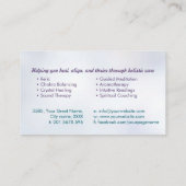 Blume des Lebens - Angel Wings - Reiki Visitenkarte (Rückseite)