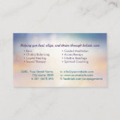 Blume des Lebens - Angel Wings - Reiki Visitenkarte (Rückseite)