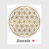 Blume des Lebens, ängstliche Geometrie, Zen, Ohm Aufkleber (Blatt)