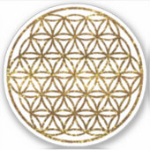 Blume des Lebens, ängstliche Geometrie, Zen, Ohm Aufkleber (Vorderseite)