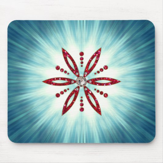 Blume des Lebens - Aphrodite Amulett Mousepad (Vorne)