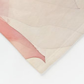 Blume des Lebens - Aquarellmalerei Fleecedecke (Ecke)