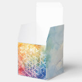 Blume des Lebens - Aquarellmalerei Geschenkschachtel (Geöffnet)