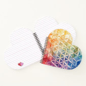 Blume des Lebens - Aquarellmalerei Notizblock (Innenseite)