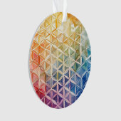 Blume des Lebens - Aquarellmalerei Ornament (Vorderseite)