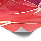 Blume des Lebens - Aquarellmalerei Poster (Ecke)