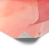 Blume des Lebens - Aquarellmalerei Poster (Ecke)