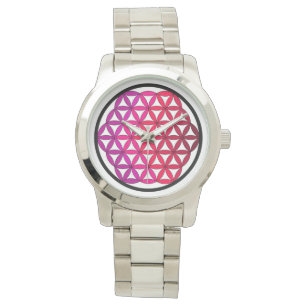 Blume des Lebens Armbanduhr