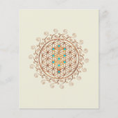 Blume des Lebens, Baum des Lebens, Kabbalah, Sephi Flyer (Vorne)