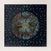 Blume des Lebens - Baum des Lebens - Schmetterling Puzzle (Horizontal)