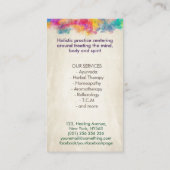 Blume des Lebens - Baum des Lebens Visitenkarte (Rückseite)