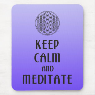 Blume des Lebens - BEHALT RUHIG BLUT und MEDITIERE Mousepad