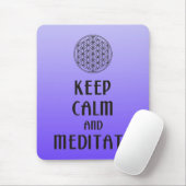 Blume des Lebens - BEHALTEN KALM und MEDITAT Mousepad (Mit Mouse)