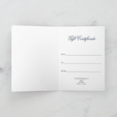 BLUME DES LEBENS - Blaues Sandmuster Karte (Innenseite)