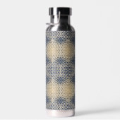 BLUME DES LEBENS - Blaues Sandmuster Trinkflasche (Rechts)