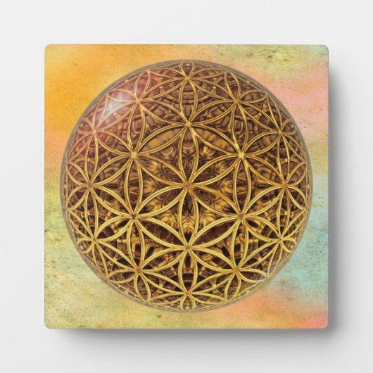 Blume des Lebens / Blume des Lebens - Ballgitter G Fotoplatte (Vorderseite)