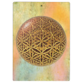 Blume des Lebens / Blume des Lebens - Ballgitter G Klemmbrett (Rückseite)