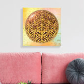 Blume des Lebens / Blume des Lebens - Ballgitter G Leinwanddruck (Insitu (Wohnzimmer))