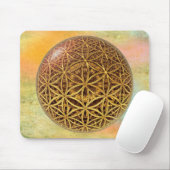Blume des Lebens / Blume des Lebens - Ballgitter G Mousepad (Mit Mouse)