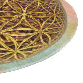 Blume des Lebens / Blume des Lebens - Ballgitter G Schneidebrett (Ecke)