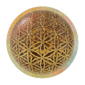 Blume des Lebens / Blume des Lebens - Ballgitter G Schneidebrett (Vorderseite)