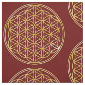 Blume des Lebens / Blume des Lebens - Gold Stoff (Muster)