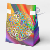 Blume des Lebens / Blume des Lebens - goldfarbig Geschenkschachtel (Rückseite)