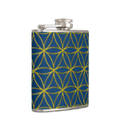 Blume des Lebens / Blume des Lebens - Gratgold Flachmann (Rechts)