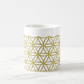 Blume des Lebens / Blume des Lebens - Gratgold Kaffeetasse (Mittel)