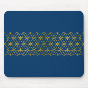 Blume des Lebens / Blume des Lebens - Gratgold Mousepad