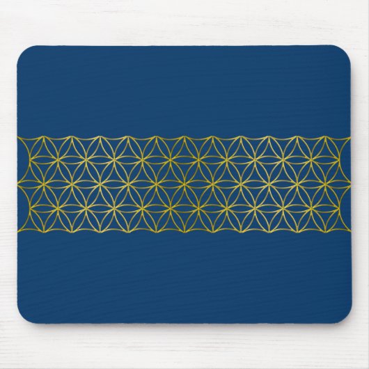 Blume des Lebens / Blume des Lebens - Gratgold Mousepad (Vorne)