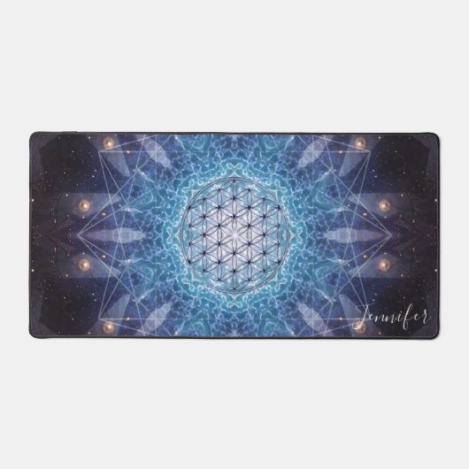 Blume des Lebens | Blume des Lebens-Heiliges Unive Schreibtischunterlage (Vorderseite)