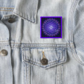 BLUME DES LEBENS / Blume des Lebens Mandala I Plat Button (Beispiel)
