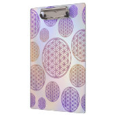 Blume des Lebens / Blume des Lebens - Muster viole Klemmbrett (Links)