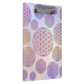 Blume des Lebens / Blume des Lebens - Muster viole Klemmbrett (Rechts)