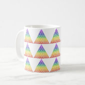 Blume des Lebens / Blume des Lebens - Pyramidensch Kaffeetasse (Vorderseite Links)